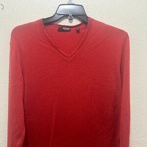 Murano liquid luxury long sleeve v neck sweater
